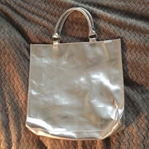 Silver Clinique tote bag